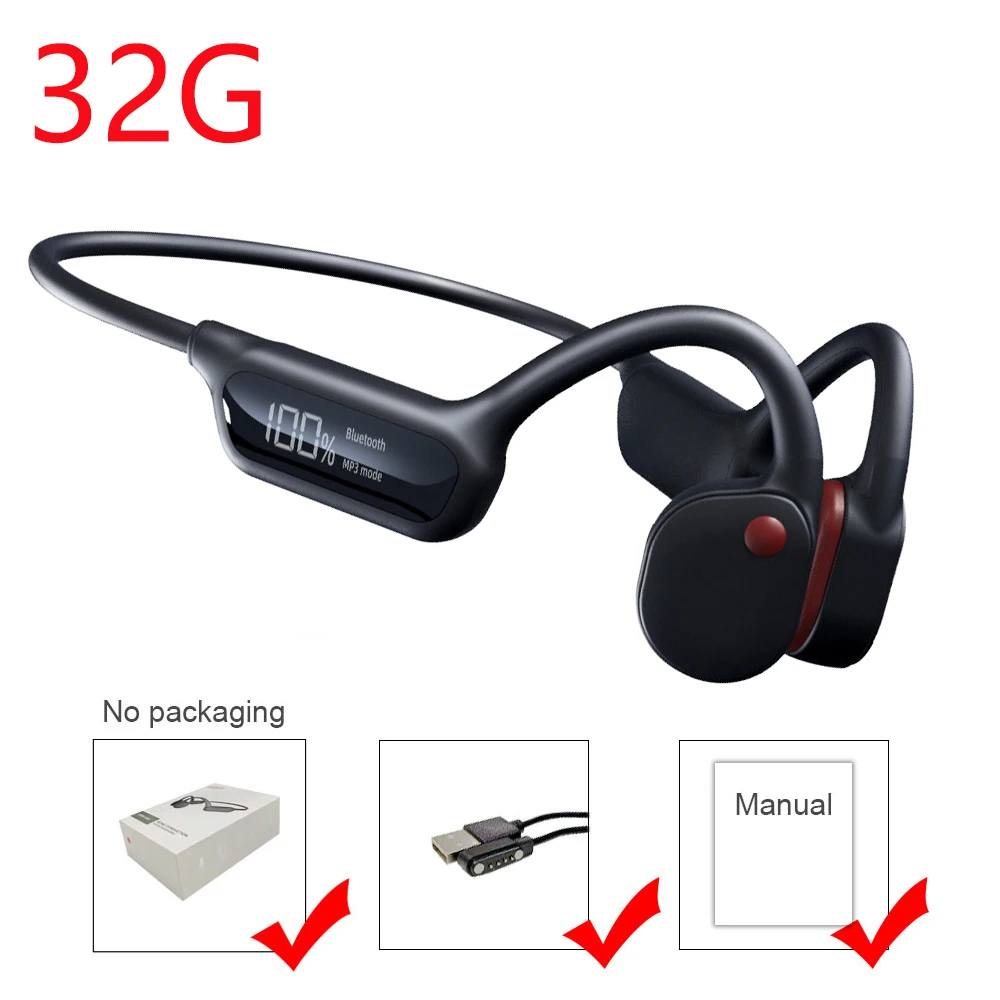 骨伝導イヤホン Bluetooth ワイヤレス IPX8 防水 MP3 プレーヤー