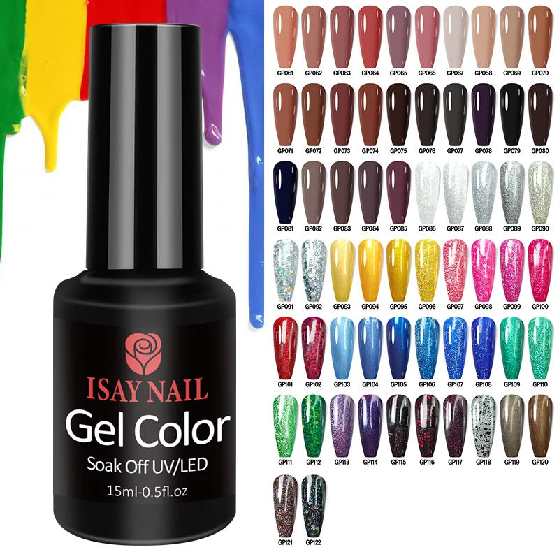 ISAYBEAUTY Nail Gel Polish 15ML Gorgeous Color Gel 2