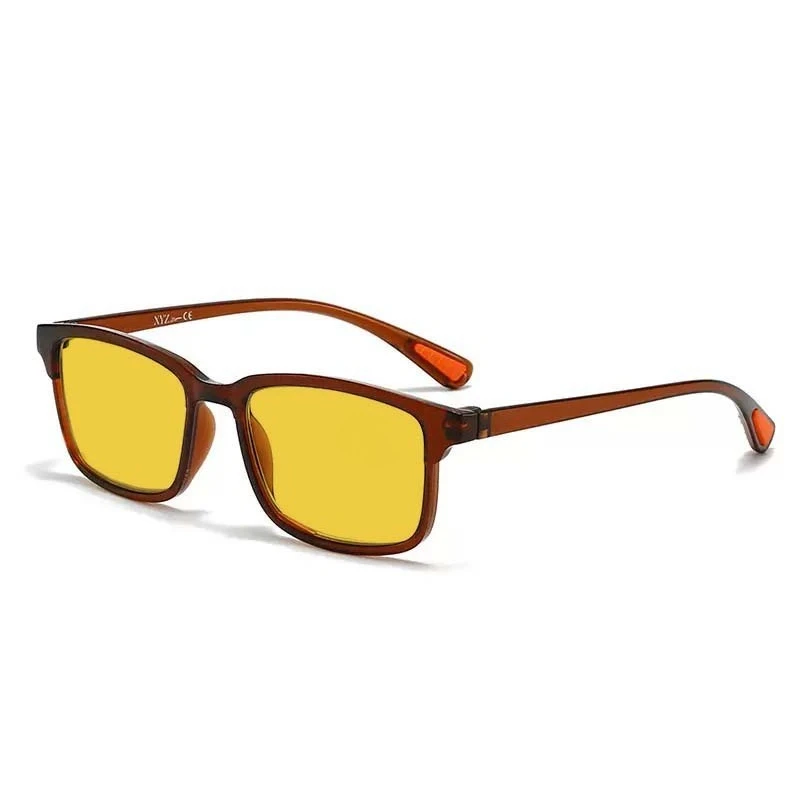 Sleek Night Vision Anti Blue Light Reading Glasses - Ultra-Light Square Frame Eyewear