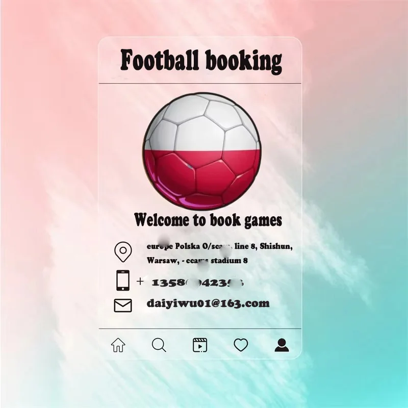 New Business Card Customization Europa 8 Lines Poland Waterproof Business Card Printing Free Design Rounded cccm Corners