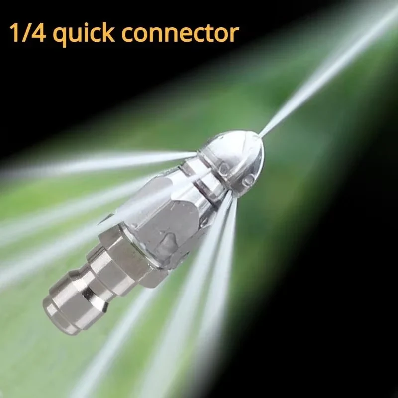 Pressure Washer Nozzle Sewer Jetter Drain Jetter Hose Nozzle 1/4" Quick Connector 5000 PSI Stainless Steel