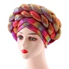 African Turban Hijab Pre Tied Bonnet Cap Nigerian Auto Gele Hijab Aso Ebi Already Made Headties Muslim Ready To Wear Head Wraps 1