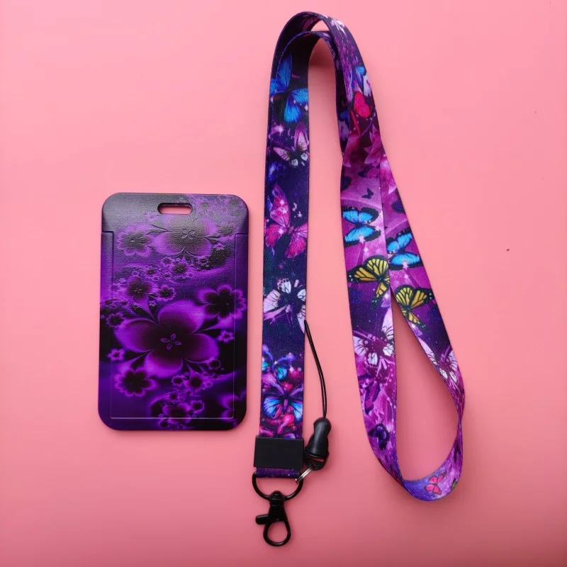 Mode Schmetterling Arzt Krankenschwester Name Karte Student Campus Karte Hängenden Hals Tasche Karte Halter Lanyard ID Karte Fall Drop Shipping – Detail 16