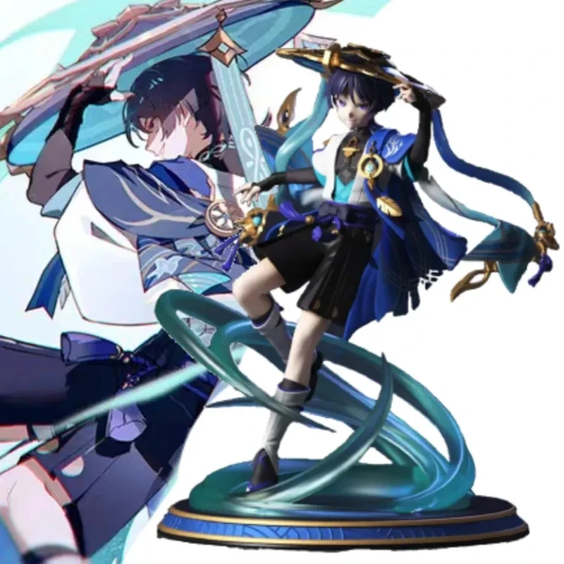 

New Genshin Impact Wanderer Scaramouche Action Figures Anime Game Pvc Model Collection Figurine Statue Doll Children Toys Gift