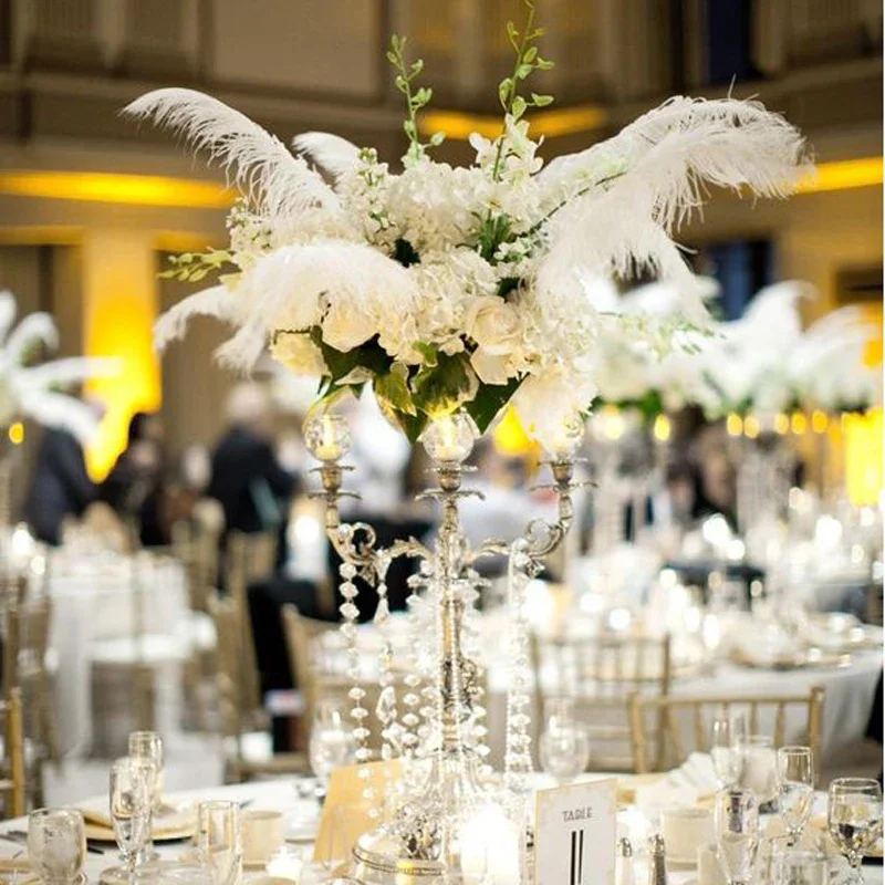 Ostrich Feathers 5-75cm Home Decoration Chandelier Lamp Shade Vase Table