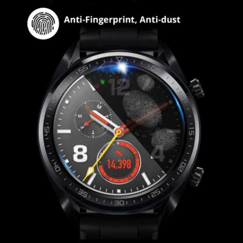 Durable Tempered Glass Smartwatch Screen Protector - Full Cover Display Shield