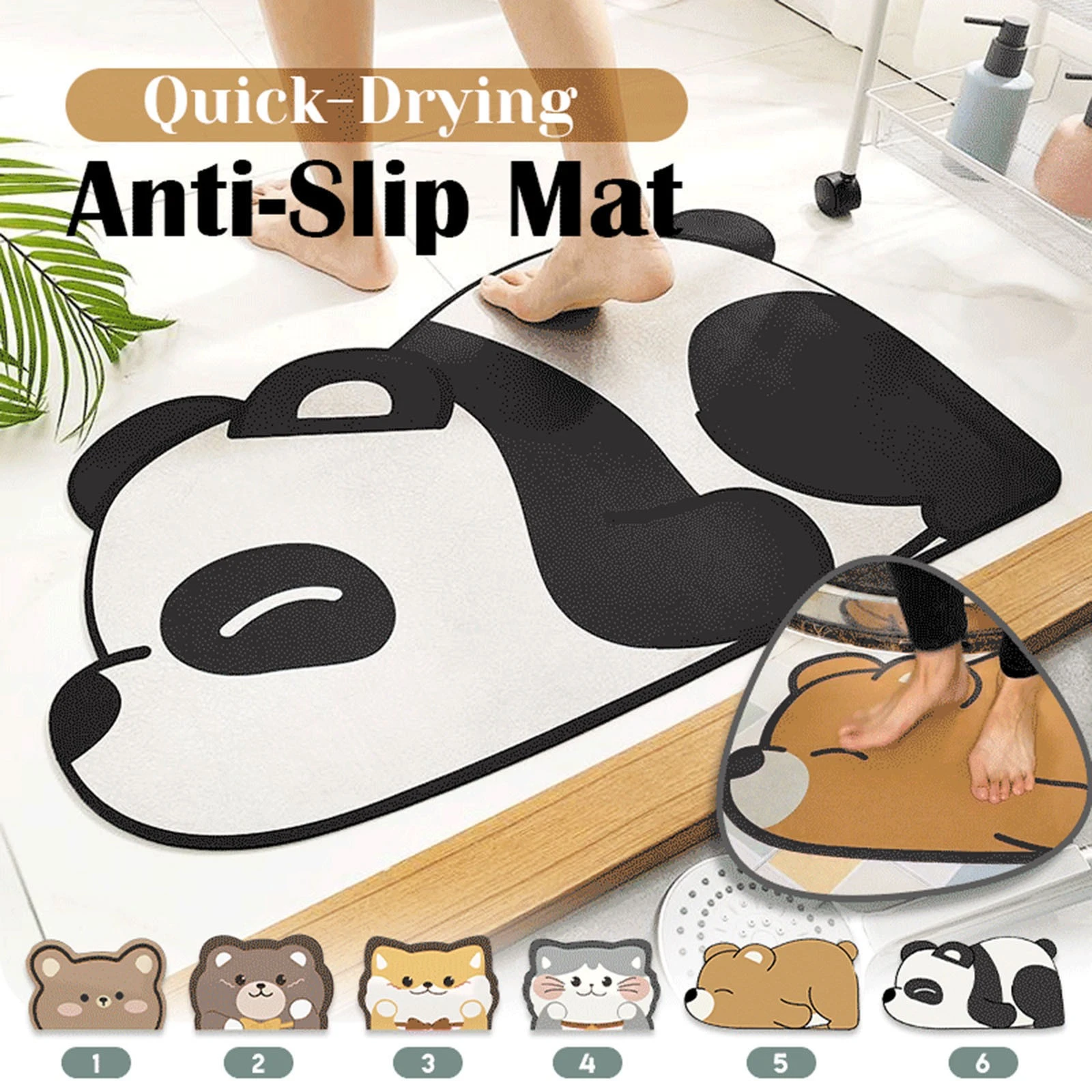 Mevrouw Voorverkoop Frank Leuke Dier Badmatten Sneldrogend Anti Slip Mat Super Absorberende  Vloermatten Badkamer Tapijt Kat Hond Panda Tapijten home Decoratie| | -  AliExpress