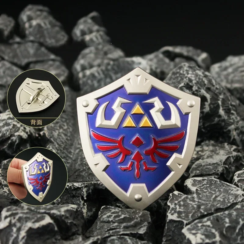The Legend Of Zelda Arma Link Hylian Shield Guard Swords Game Periferiche 7Cm Metallo Arma Modello Ornamenti Regali Giocattoli Ragazzi