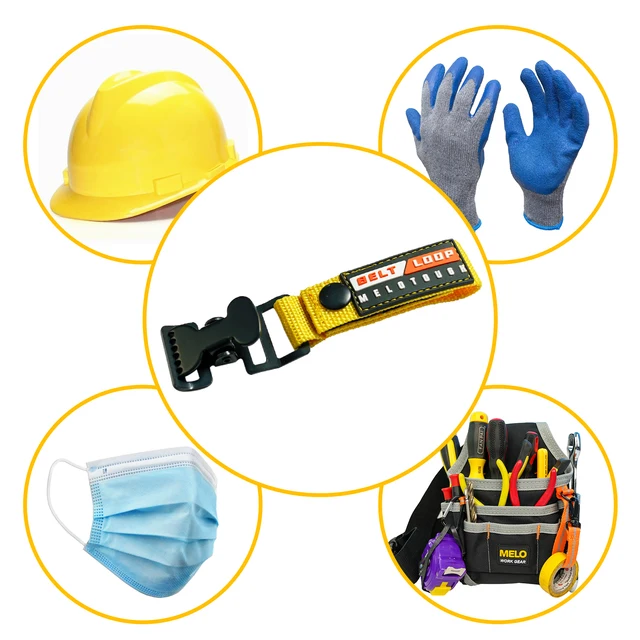 Heavy-Duty Glove Clips For Work Belts - Tool Holder For Gloves, Towels & Outdoor Gear