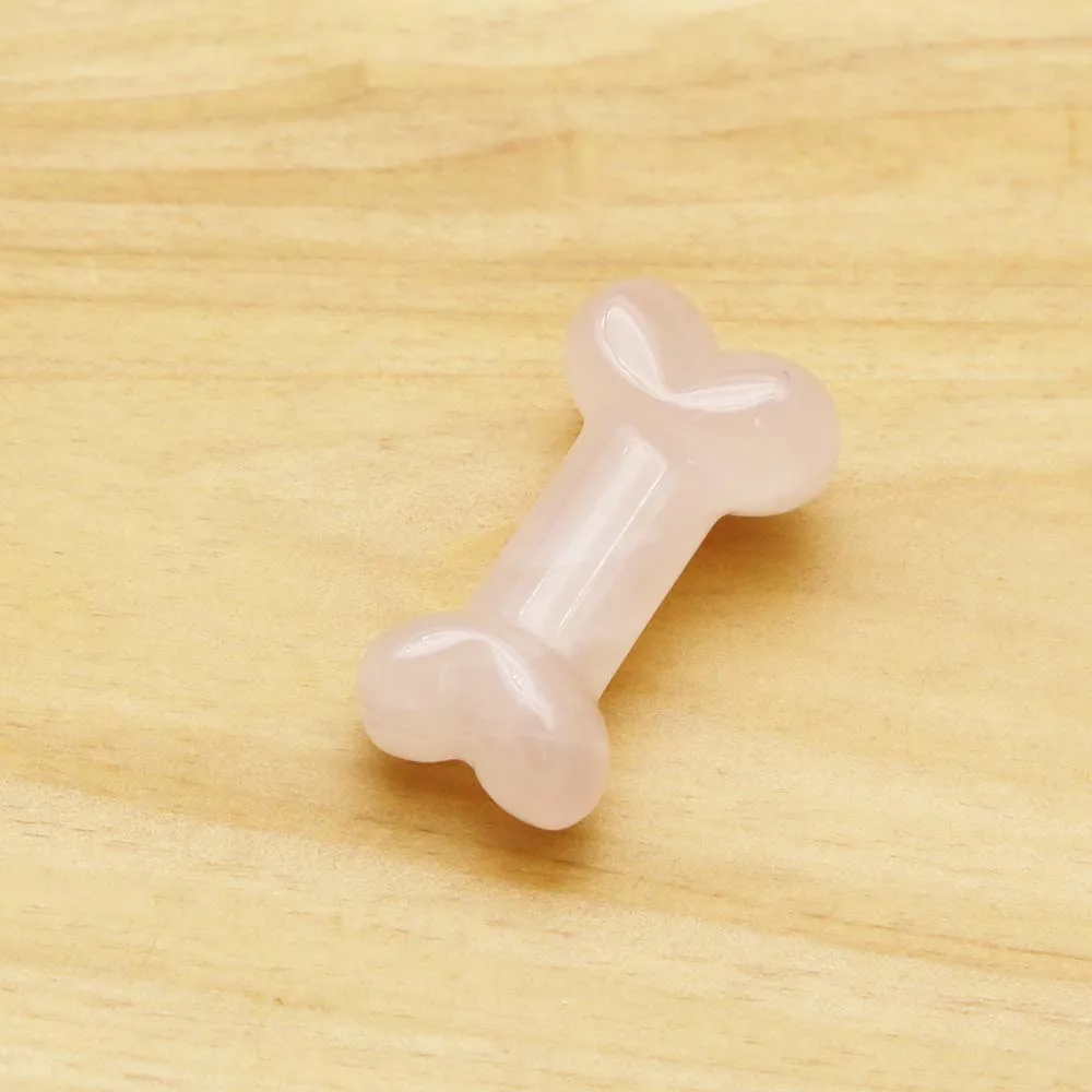 Natural Stone Crystal Agate Carved Bone Decoration Mini Fashion Reiki Charm Home Office Gift Jewelry Accessories Wholesale 12Pcs