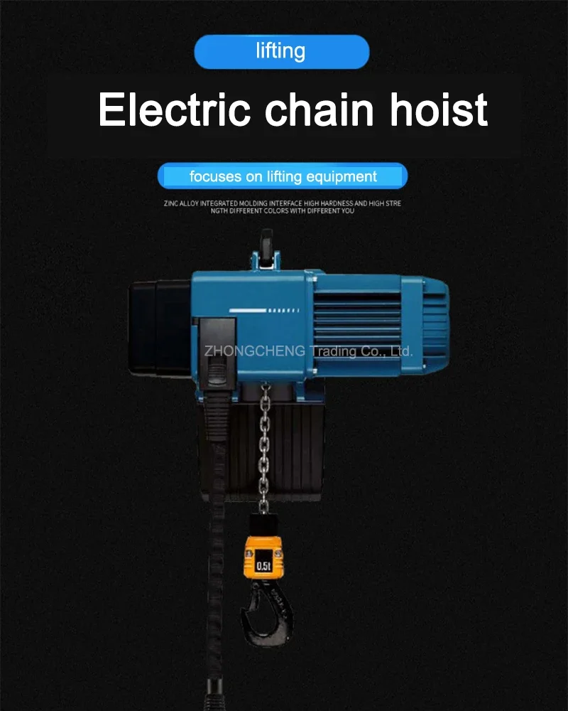 New Electric New Fixed 380v European Type Electric Chain Hoist 250kg Crane Hoist