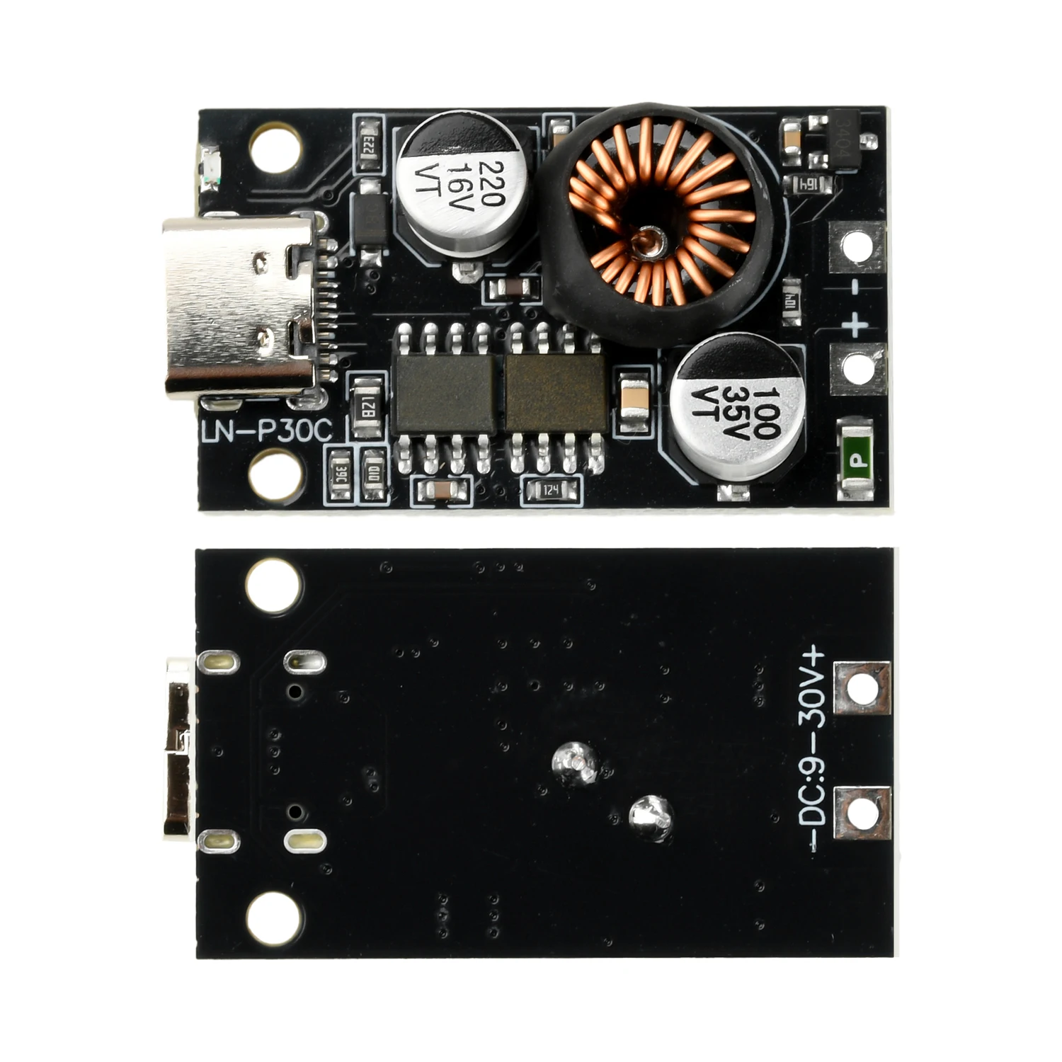 DC 10-30V 30W Cep Telefonu Güç Hızlı Şarj Modülü Araç Şarj Cihazı Tip C Portu PD3.0 QC3.0 Destekler Huawei SCP/FCP Apple PD İçin