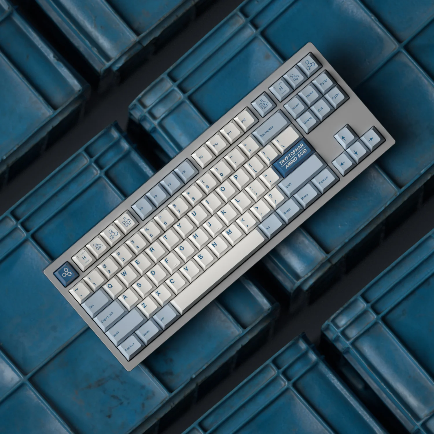 Hidrogênio Tema Keycaps Pbt Sublimação Dye Cherry Perfil Keycap para Keychron 64 68 980 75 87 Anne Ikbc Hhkb Gk64 Set - Imagem 4