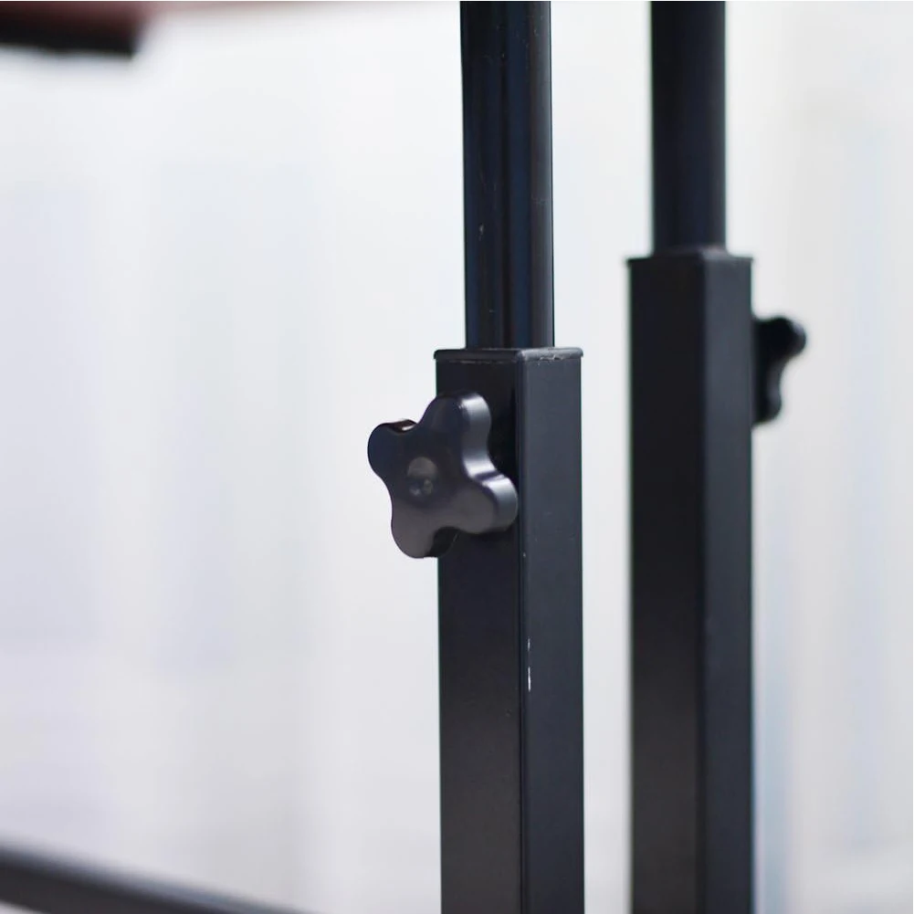 Stehpult mit Verstellbarer Höhe, Rollbarer Schreibtisch mit Neigbarer Tischplatte, Stehtisch Höhe 70-110 cm mit Feststellbaren Rollen – Detail 16