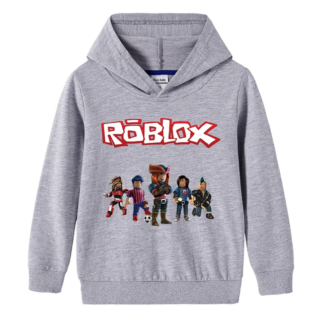 ROBLOX Print Hoodie infantil, camisola com zíper, casaco dos