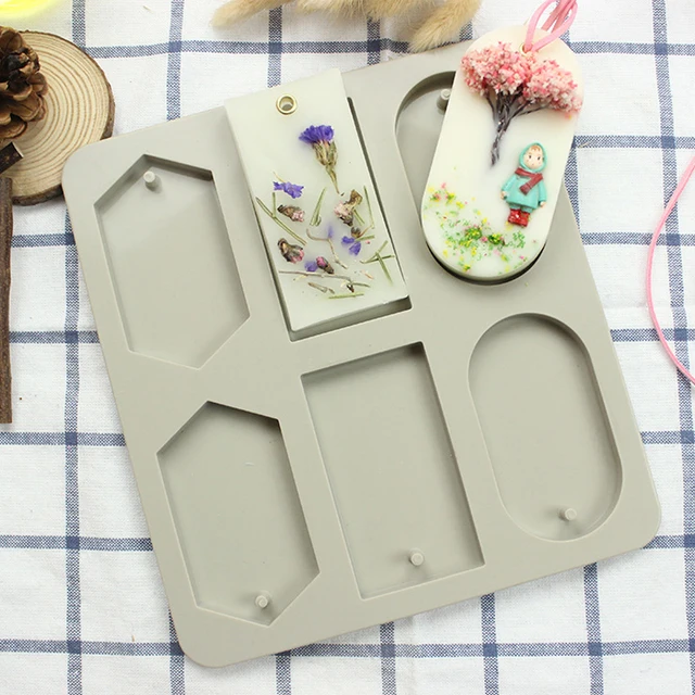 Silicone Aromatherapy Clay Wax Tablets Molds Hanging Soap Mold DIY Craft Making Mold