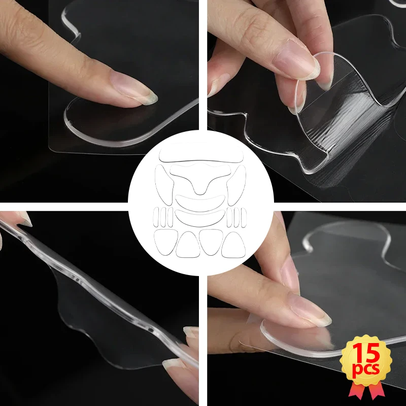 

Face Anti Wrinkle Silicone Patches Wrinkle Removal Sticker Reusable Eye Chin Face Forehead Lifting Firming Skin Care Pads 16 Pcs