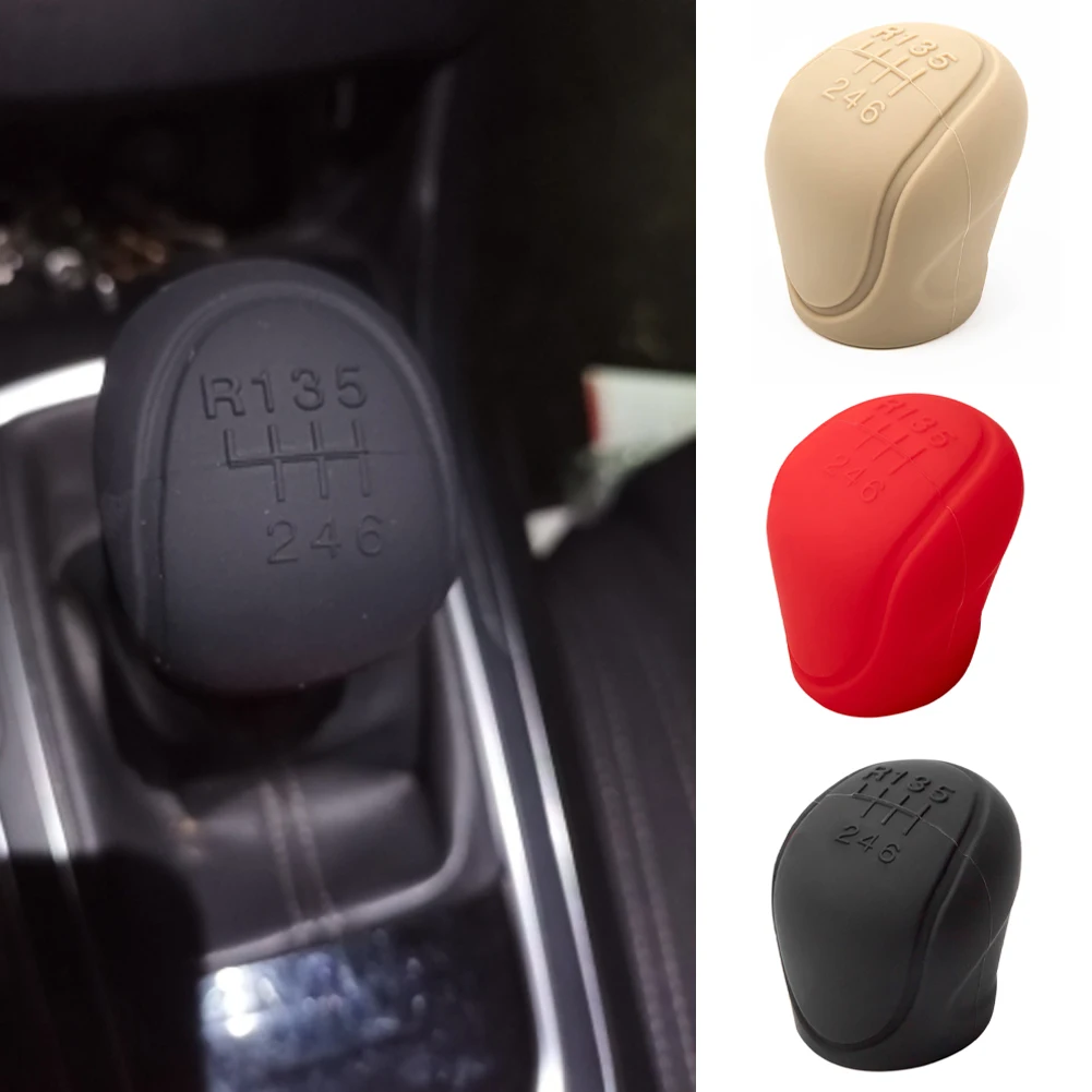 Car Silicone Gear Shift Knob Cover Gear Shift Non Slip Grip Handle