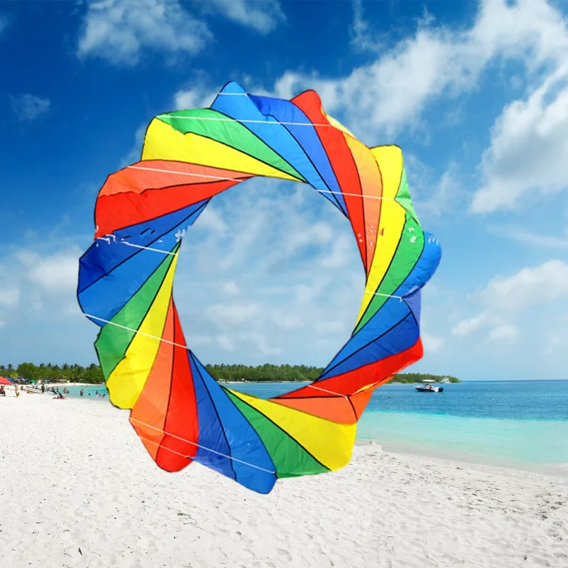 

free shipping 2m kite ring flying pendant kite windsocks kite factory nylon kite tails real parachute kite accessories voar pipe