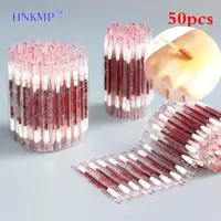 50/10PCS Multifunction Disinfected Stick Make Up Wood Iodine Disposable Medical Double Cotton Swab Makeup Portable Bar 1