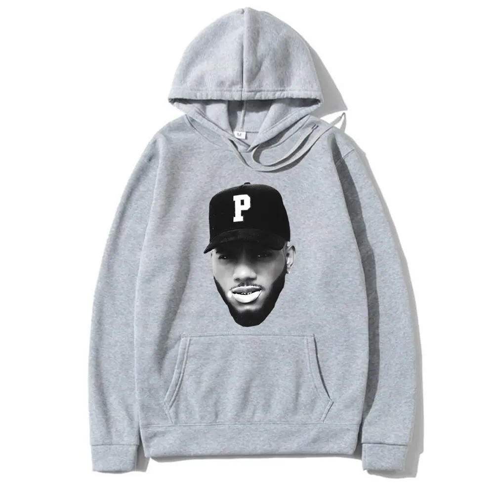 Rapper Bryson Tiller Big Head Graphic Hoodie Men Women Hip Hop Oversized Hooded Sweatshirt Male Fleece Cotton Pullover Hoodies