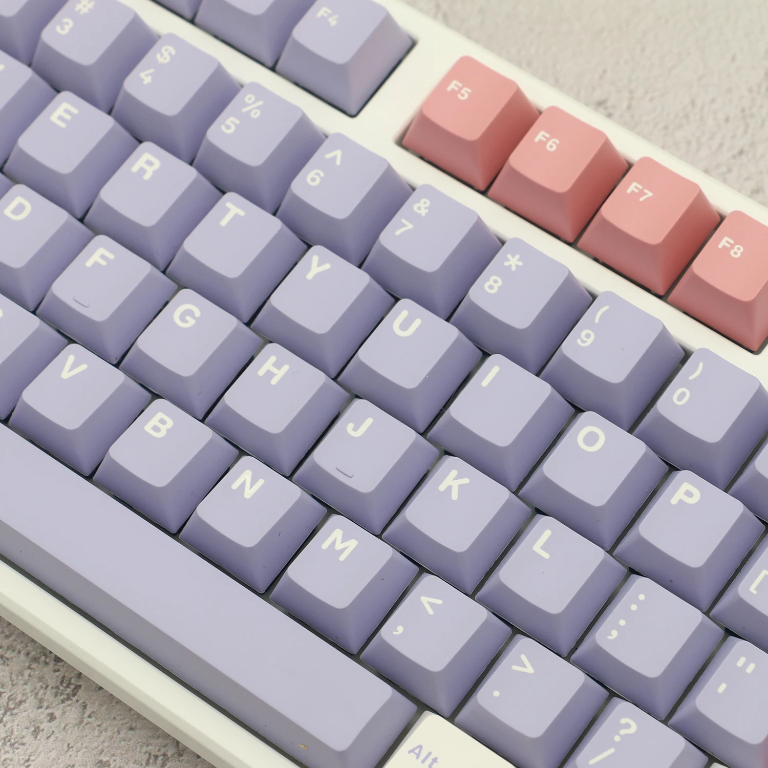 Gmk Lavanda Violeta Keycaps Pbt Double Shot Caps Chave Cherry Perfil Keycap Iso Enter para Teclado Mecânico 169 Teclas Definir - Imagem 5