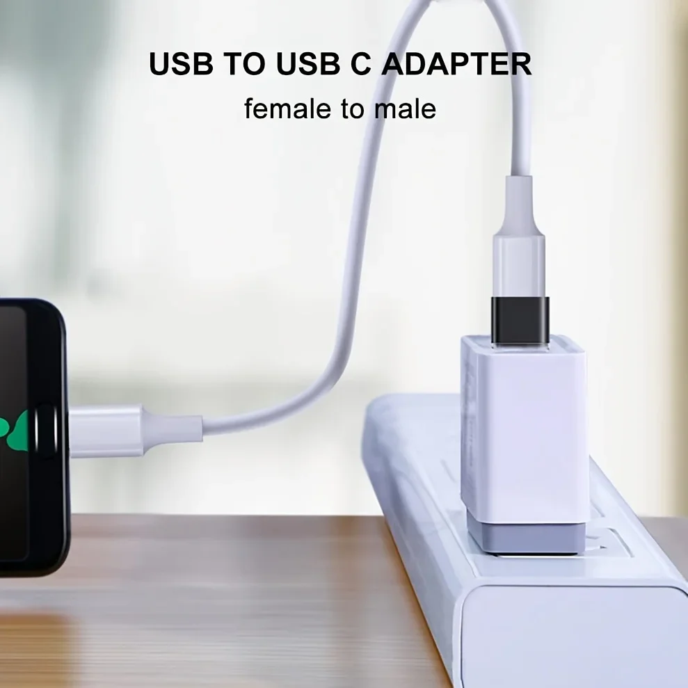 OTG USB C 어댑터, USB C(암) - USB(수) 고속 충전 변환기, 아이폰 14, 13, 12, 11 Pro Max Plus 호환