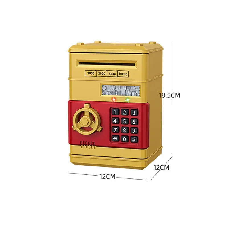 Money Box Piggy Bank ATM Password Automatic Electronic Piggy Cash Coin Saving Box ATM Bank Safe Box Deposit Banknote Gift 6