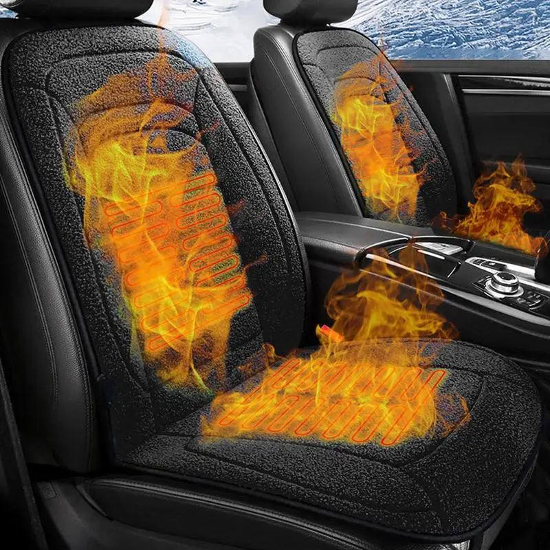 

Heated Car Seat Cover Fluffy Soft Fast Car Seat Heater Cloth Car Heating Cushion Winter Heated Seat Car Seat Pads Cover