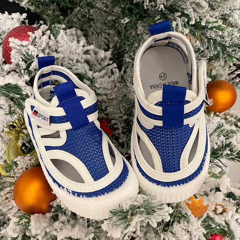 Spring Summer Children Mesh Shoes Baby Breathable Cool Kindergarten Sandals Boys Girls Fashion Summer Beach Shoes 4