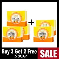 AILKE Natural Turmeric Honey Soap Cleanser, Lightening, Clean Skin, Remove Dark Spots, Stains, for Face and Body, 200g/7 oz 6