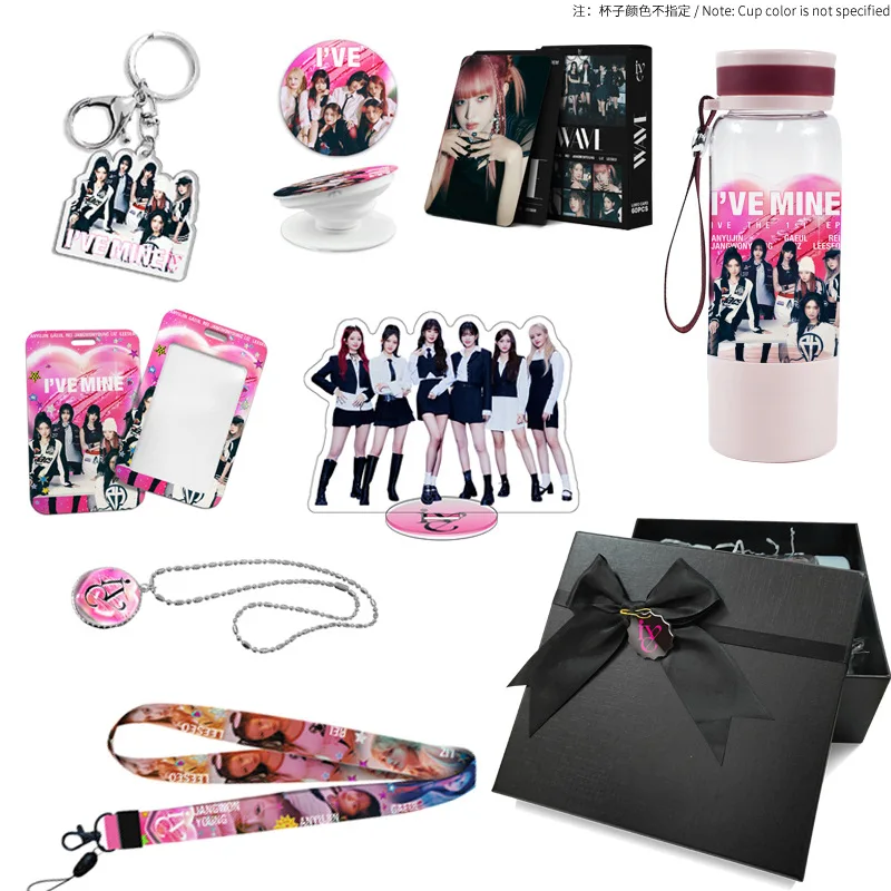 Kpop Idol ATEEZ ITZY GIDLE Gift Box Set New Album Lomo Card Photocards Card Holder Lanyard Keychains Acrylic Stand Fans Gift lomo cards stationery gift box album cards acrylic keychain plush card holder kpop acrylic stand