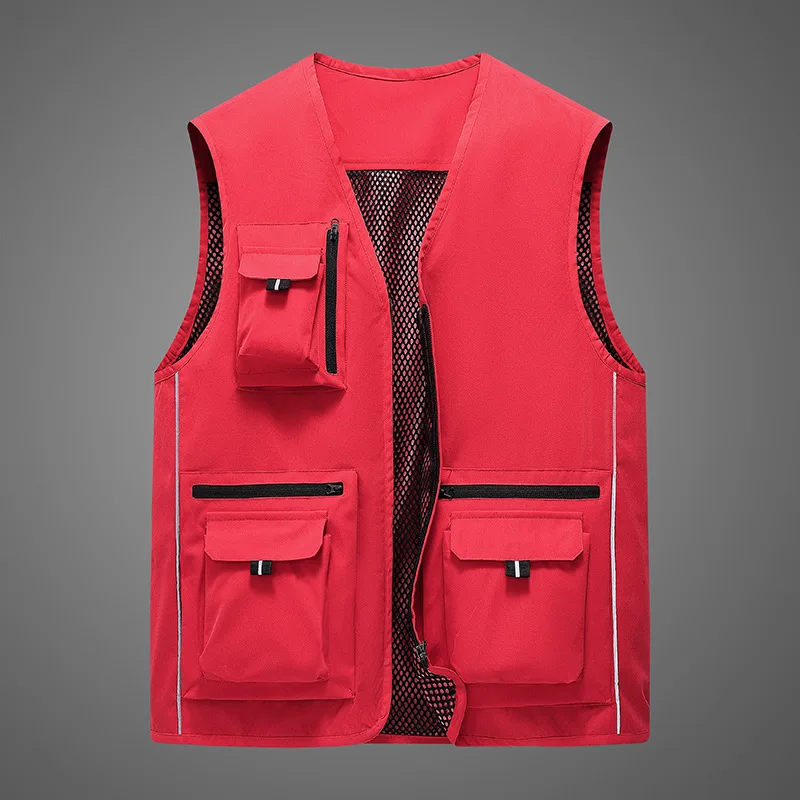 Men's Summer Vest Men's Waistcoat Man Hunting Large Size Jacket Men Sleeveless Fishing Wear Military Clothing