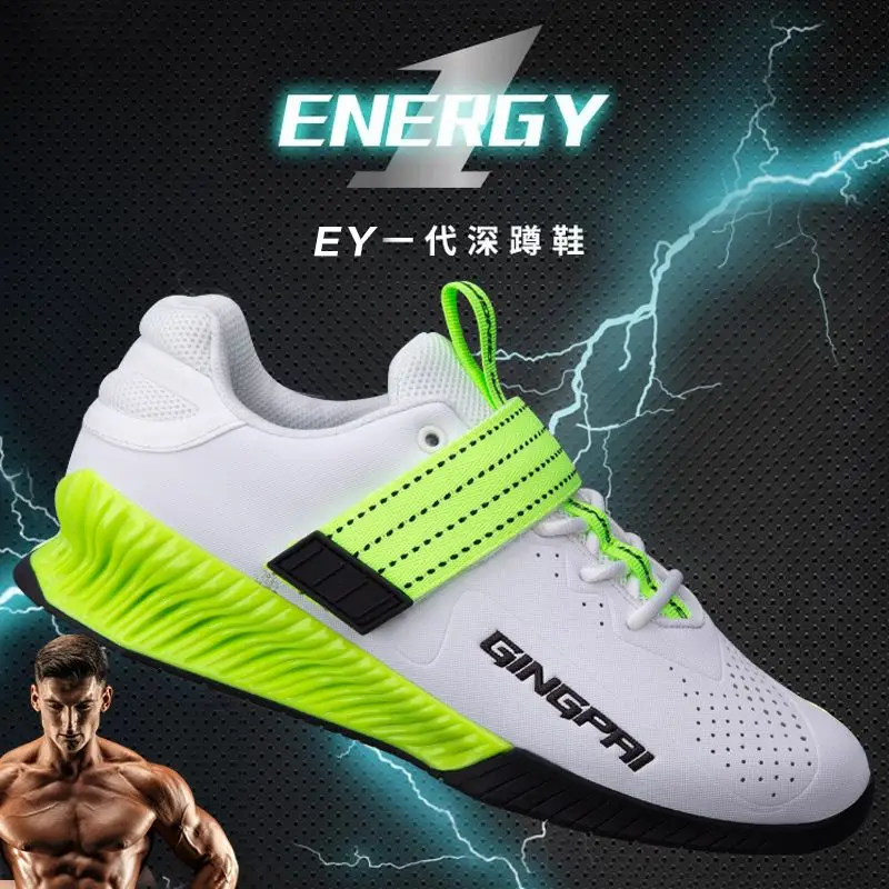 

Big Size 38-46 men Powerlifting Shoes Professional Squated Weightlifting Shoes Balanced Hard Drawn Shoes Men Fitness Sneakers