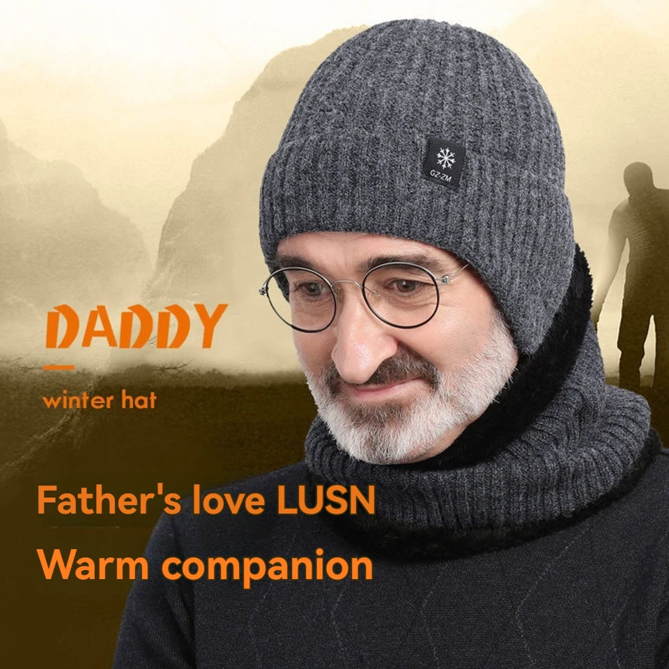 LOOGDEEL Winter Outdoor Fleece Hat Men Women Motorcycles Warmth Ear Protection Thick Knitted Cycling Cap Windproof Headwear polar fleece caps knitted hat knitted cap knitted beanie winter hat