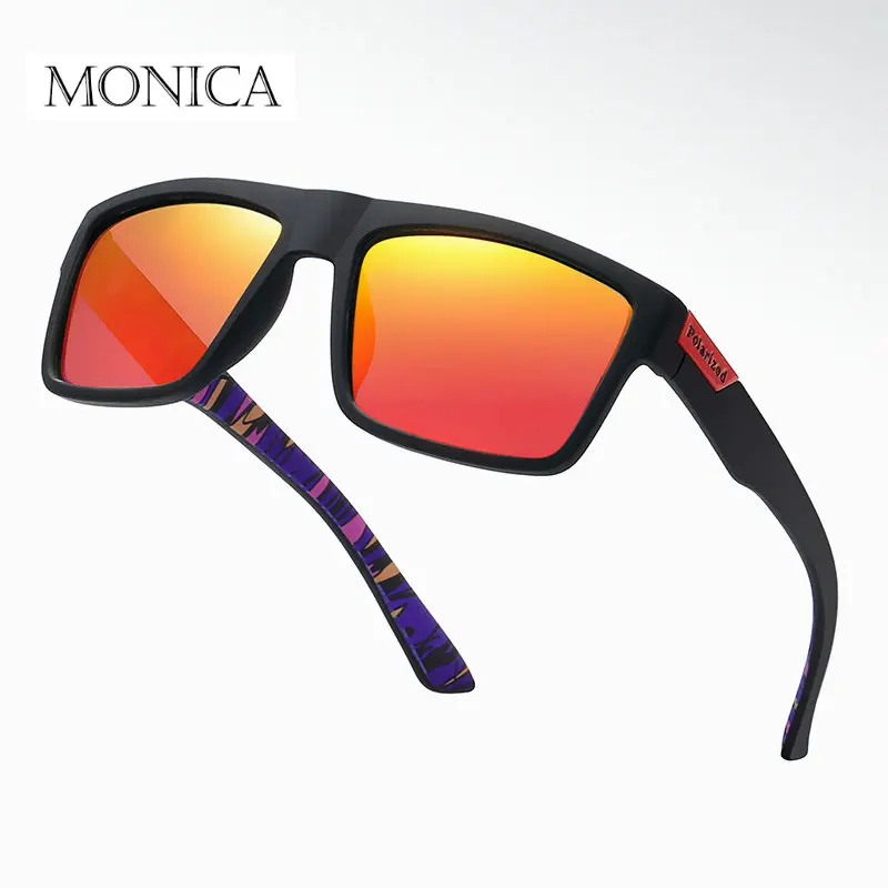 Men Polarized Sunglasses Brand Design Men Coating Mirror Square Driving