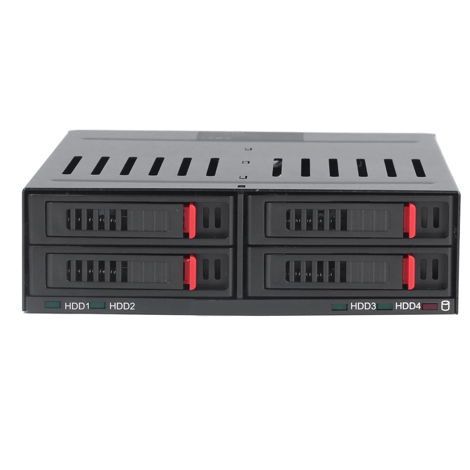 알루미늄 합금 HDD 케이지, SSD 모바일 랙, 조용한 선풍기 표시기, 빛 누출 플러그 앤 플레이, 섀시용 5.25 인치, 4 베이