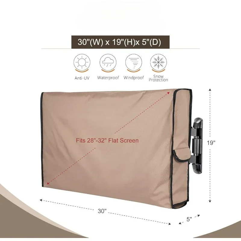 Waterproof Outdoor TV Cover for 28-32 Inch Outdoor Flat Screen TV Dust Cover outdoor tv cover tv cover
