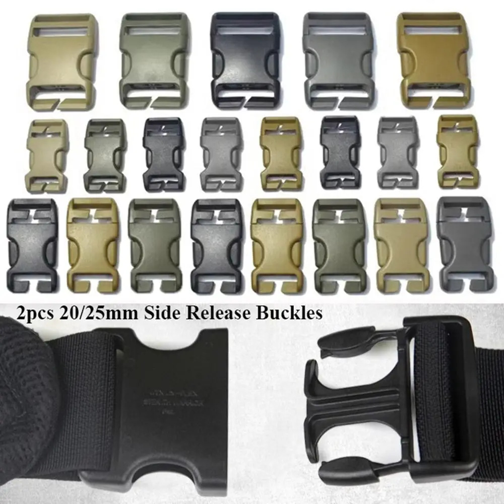 Plastic side release buckle bag buckle adjuster buckle belt buckle paracord bracelet bag accessories 20mm 25mm 38mm 50mm