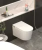 Wall Mounted Smart Toilet Automatic Lid Foot Sensor Flush Water Pressure Boost Hands-Free Intelligent Toilet 220V 2