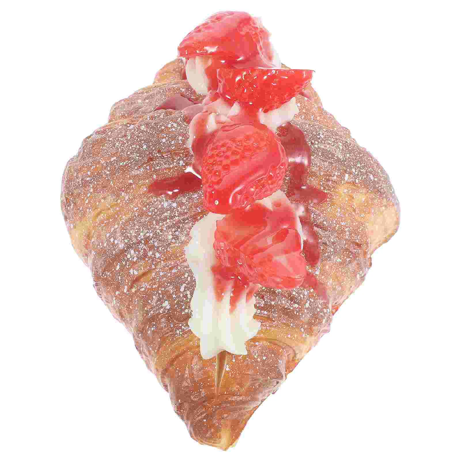 

Artificial Croissant Model Fake Bread Decoration Simulation Bread Model Decor