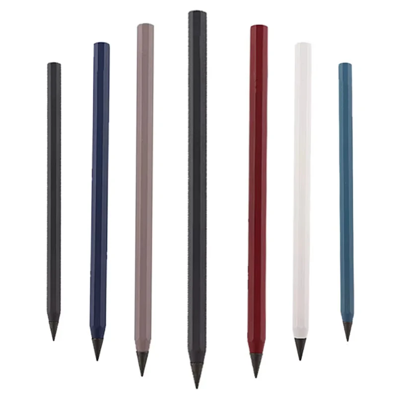 All Metal Eternal Pencil HB Lead Core New Technology Unlimited Writing Eternal Painting Supplies Novelty Stationery - 3