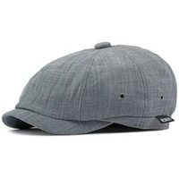 HT4375 Men Women Beret Cap Artist Painter Beret Hat Male Female Adjusted Casual Flat Cap Spring Summer Autumn Octagonal Cap Hat 2