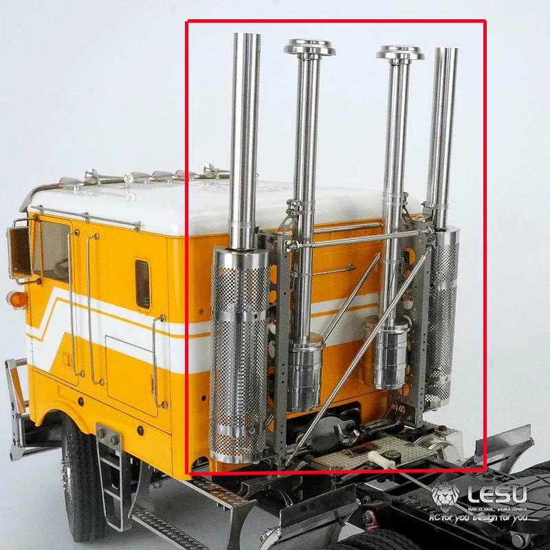 

LESU Metal Air Filter Exhaust Pipe 1/14 RC Tractor Truck Outdoor Toys TH14464