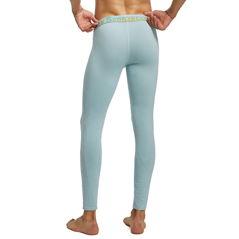 New Seobean Brand Men's Long Johns Warm Cotton comfortable Legging pants Thermal underwear Sleepwear Tight Trousers