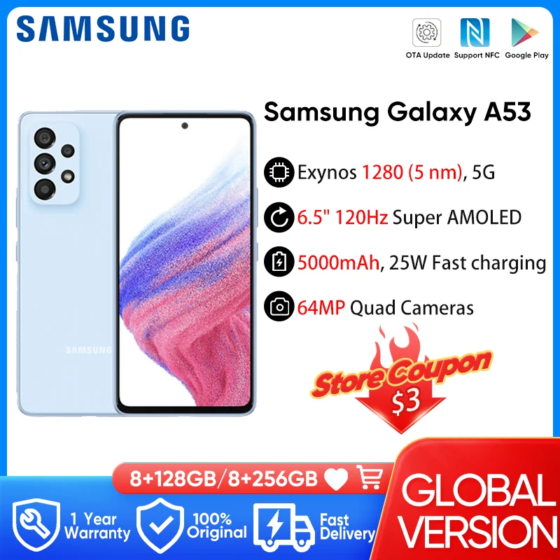 Samsung galaxy a53 5g super amoled Clearance