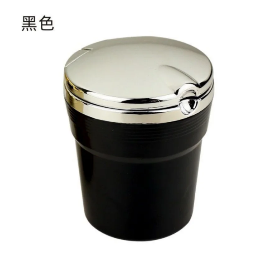 Sleek Portable Car Ashtray with Lid – Durable Plastic Design for Household and Travel Use