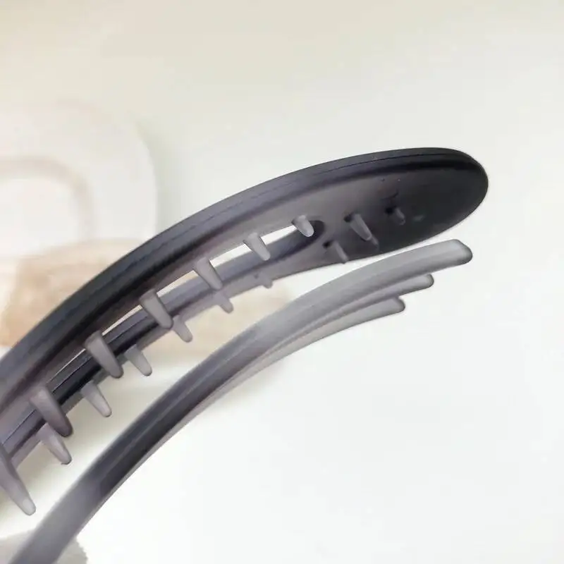 Große Acryl-Haarspangen, Gummifarben, Haarspangen, DIY-Kopfbedeckung, Zubehör, neueste geometrische Haarklammer, ausgehöhlte Hai-Haarklammern – Detail 10
