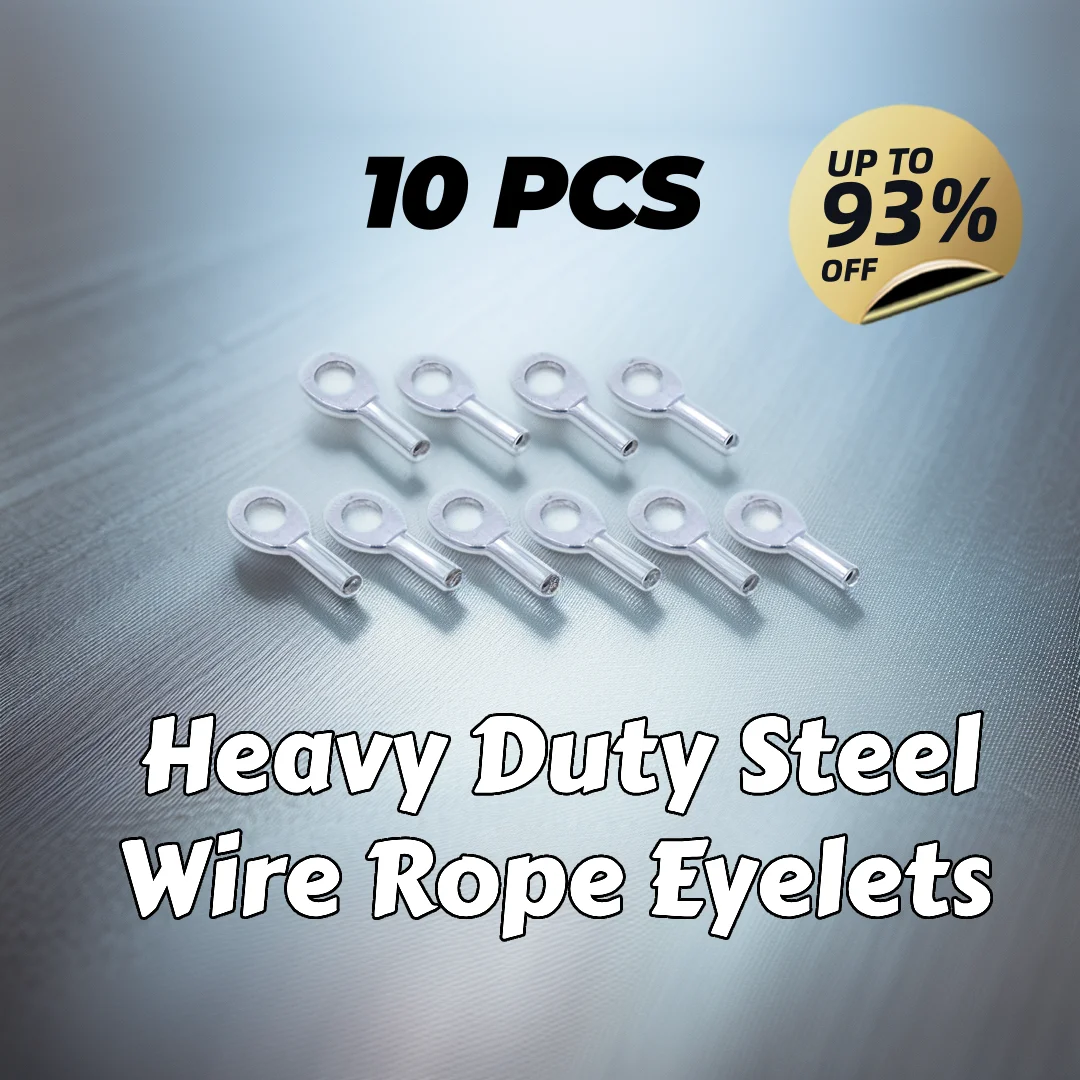10-Steel-Wire-Rope-Eyelets-Gym-Machine-Cable-Accessory-Heavy-Duty ...