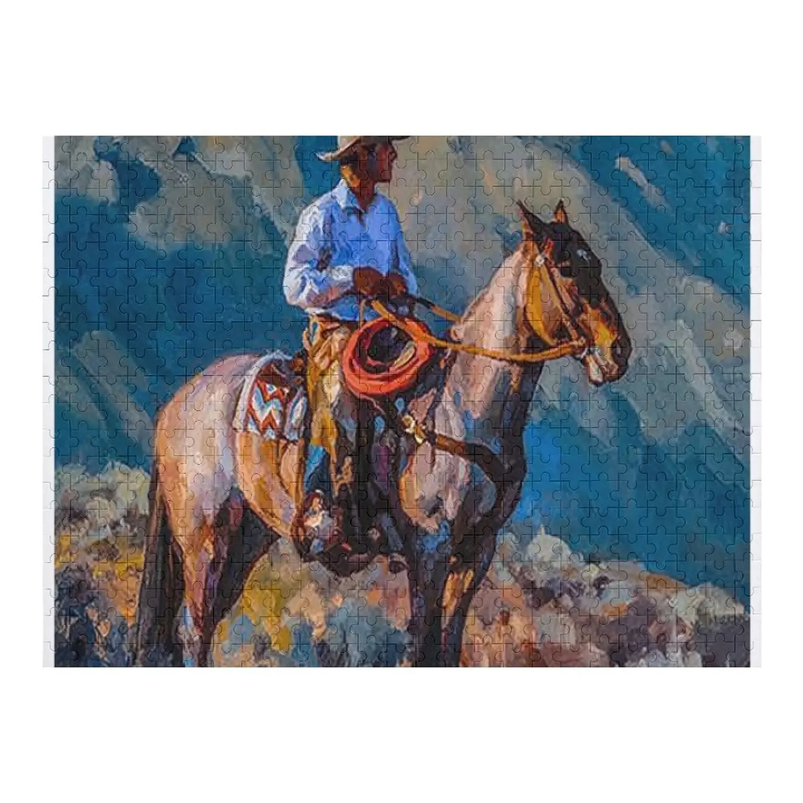 fwc 5129 old west wild cowboy Jigsaw Puzzle Custom Child Gift Wooden Name Customized Picture Puzzle деревянный конструктор jeujura wild west fort and indians 8068